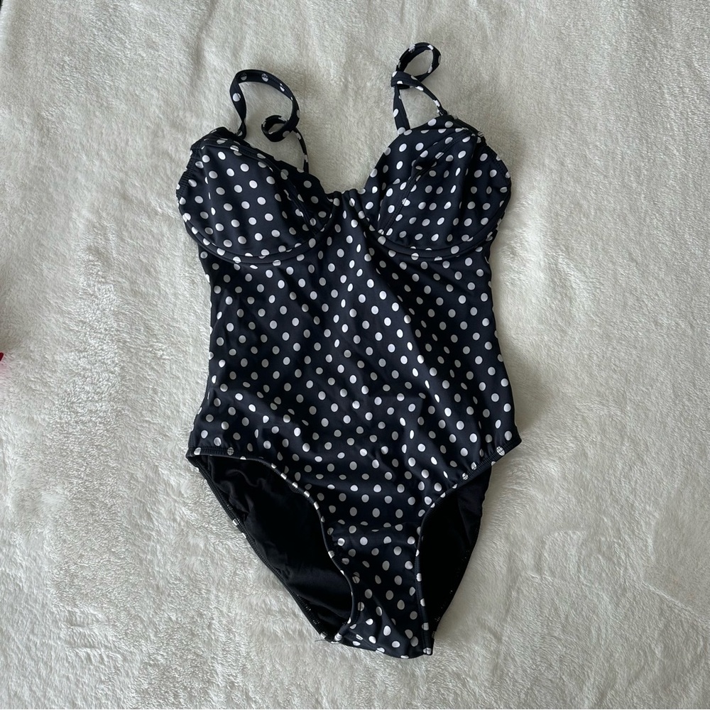 Polka-dotted Swimsuit
